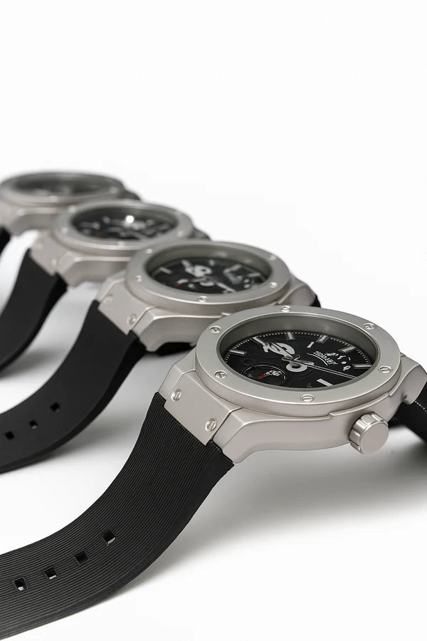 HUBLOT New Dial – Premium Black Rubber Strap Watch