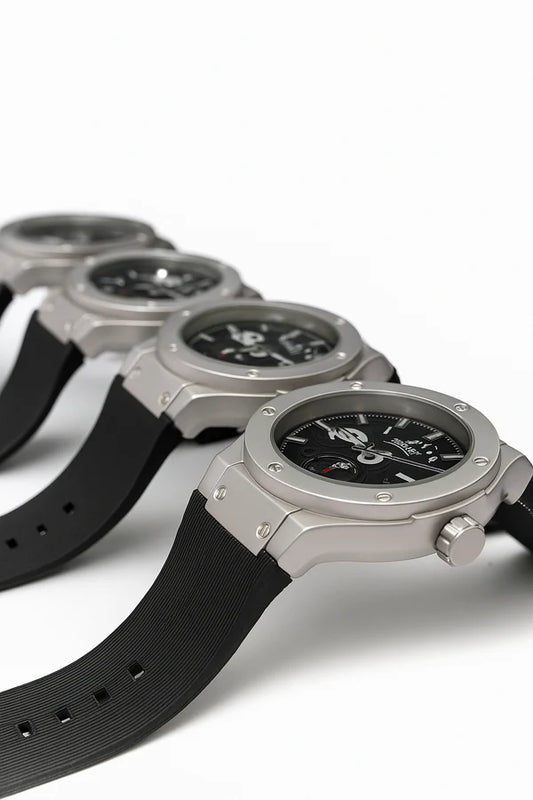 HUBLOT New Dial – Premium Black Rubber Strap Watch