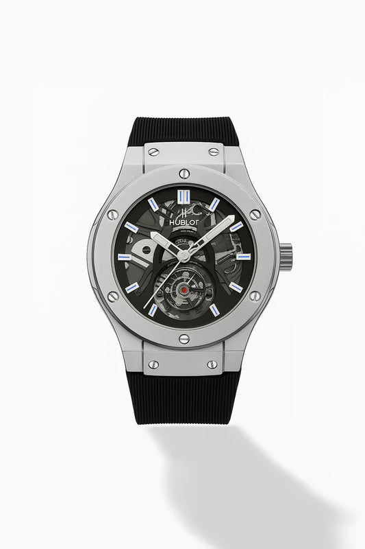 HUBLOT New Dial – Premium Black Rubber Strap Watch