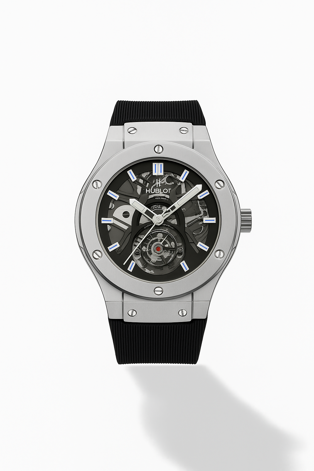 HUBLOT New Dial – Premium Black Rubber Strap Watch